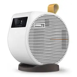 Produktbild: BenQ GV11 Mini Beamer, 135° Projektionswinkel an die Decke, 270˚ Bass-Erweiterung, Google Android TV 10, rundes Design, 160 min Akku, 200 ANSI Lumen, Auto-Keystone-Korrektur, WLAN | &, Weiß | HDMI