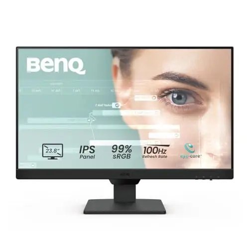 Produktbild: BenQ GW2490E 24 Zoll Monitor, Gaming 100Hz, Full-HD, IPS, Eye-Care, HDMI, DP