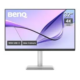 Produktbild: BenQ MA320U 32 Zoll 4K 3840x2160 Monitor für MacBook Pro/Air, Dual USB-C, 90W-Stromversorgung, Mac Color Match, USB-Hub, Helligkeits- und Lautstärkeregelung auf Mac, Verstellbarer Fuß, P3-Farbraum