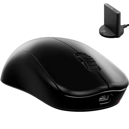 Produktbild: BenQ Zowie U2 Wireless Gaming Maus für Esports, verbesserter Empfänger, 60g leicht, 3200 DPI Sensor, 5 Tasten, 70 Std. Akkulaufzeit