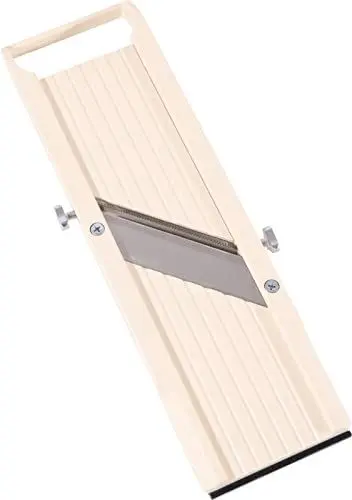 Produktbild: Benriner 64W Gemüsehobel Mandoline, 18/10 Edelstahl, Elfenbein