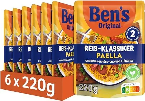 Produktbild: BEN'S ORIGINAL™ Paella - mit Chorizo und Gemüse 6x220g