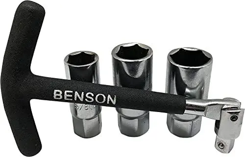 Produktbild: Benson Tools Zündkerzenschlüsselsatz 5-teilig 16 mm / 18 mm / 21 mm