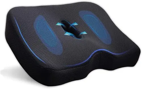 Produktbild: beobeu G2 Sitzkissen Memory Foam Atmungsaktives ergonomisches Design, Steißbein-Steißbein-Pad für Bürostühle, Autositzkissen, Rollstuhl.