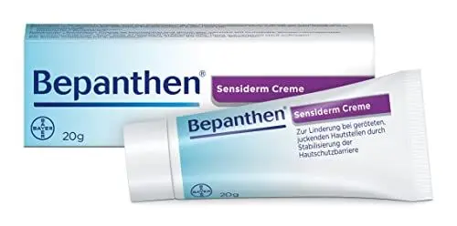 Produktbild: Bepanthen Sensiderm Creme lindert Juckreiz und Rötungen 20g