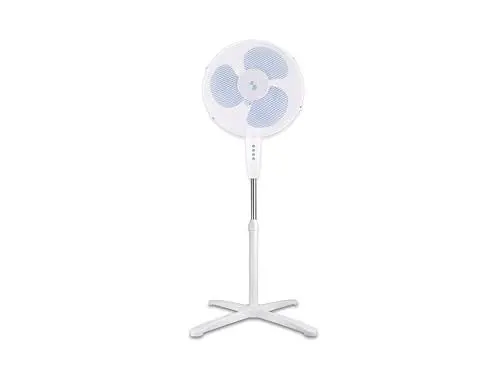 Produktbild: BEPER P206VEN102 40W Bodenventilator, ClickClack Ventilator, Modernes Design, 3 Geschwindigkeiten, Horizontale Oszillation und vertikale Neigung, Verstellbare Höhe, Weiß