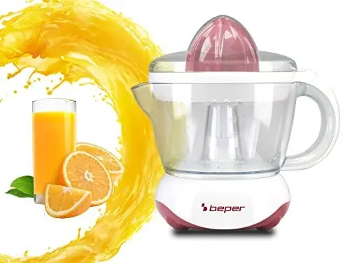 Produktbild: BEPER Weiß/Rot BP.101H Orangenpresse 700 ml-Zitruspresse Elektrisch, 25, Acrylnitril-Butadien-Styrol (ABS), 700 milliliters