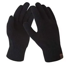 Produktbild: Bequemer Laden Damen Winter Warme Touchscreen Handschuhe A-schwarz