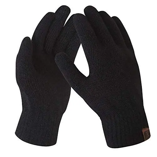 Produktbild: Bequemer Laden Damen Winter Warme Touchscreen Handschuhe A-schwarz