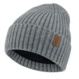 Produktbild: Bequemer Laden Herren Winter Warm Beanie Müte Stricktmüte Wintermüte Slouchy Skull Cap mit Fleece Gefüttert, Grau, Einheitsgröße