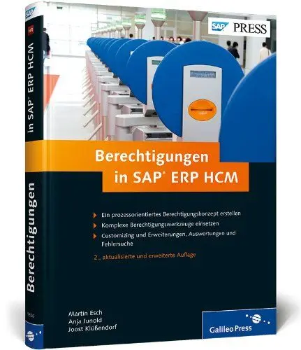 Produktbild: Berechtigungen in SAP ERP HCM: Konzeption, Implementierung, Betrieb (SAP PRESS)