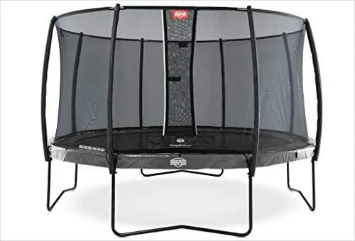 Produktbild: Berg Trampolin Elite | TwinSpring Gold Sprungfedern, Airflow-Technik | Größerer Sprungbereich | Sicherheitsnetz Deluxe | Stahlrahmen | Polypropylen Sprungtuch | Rund