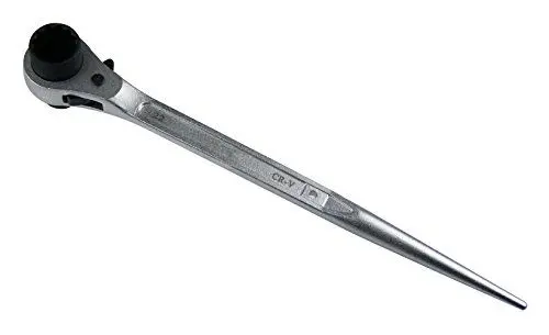 Produktbild: Berger & Schröter | Gerüstbauratsche 19/22 mm Gerüstschlüssel Gerüstratsche Gerüstknarre Gerüstbauer-Knarre Ratschenschlüssel rechts/links umschaltbar, CR-V-Stahl, 24 Zähne