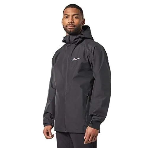 Produktbild: Berghaus Herren Paclite 2.0 Gore-Tex Wasserdichte Shell Jacke, leichter, strapazierfähiger, stylischer Mantel, Schwarz, XXL