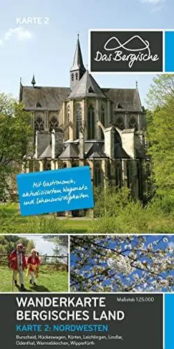 Produktbild: Bergisches Land (Nordwesten) Wanderkarte 2: Leichlingen, Burscheid, Wermelskirchen, Hückeswagen, Wipperfürth, Odenthal, Kürten, Lindlar - Naturpark ... / Eifgenbachtal, Wipperfürth)