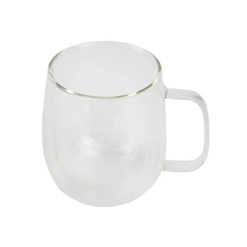 Produktbild: BERGNER COFFEE & TEA LOVERS - Doppelwandiger Becher 420ML aus Borosilikat - Wärmeschutz - Ideal für eine Vielzahl von Getränken - Moderner Stil - Handwäsche empfohlen