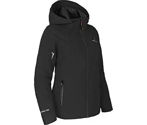 Produktbild: Bergson Helli Thermo | Damen Regenjacke, leicht wattiert, 12000 mm Wassersäule, Black (900), 46 - Damen