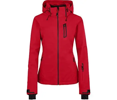 Produktbild: Bergson Nice Light | Damen Skijacke & Outdoorjacke, gefüttert, 20000 mm Wassersäule, Chinese red (104), 19 - Damen