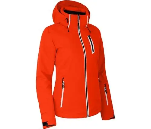 Produktbild: Bergson Nice | Damen Skijacke, wattiert, 20000 mm Wassersäule, Paprika Flame (582), 38 - Damen