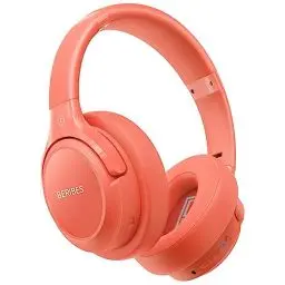 Produktbild: BERIBES Bluetooth Kopfhörer Over Ear, 65 Std Kopfhörer Kabellos Bluetooth mit 6 EQ-Modi, HiFi Stereo, Eingebautes Mikrofon, Faltbares Wireless Headphones für Handys/iPad/Laptops/PC -Orange-rot