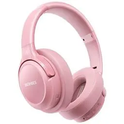 Produktbild: BERIBES Bluetooth Kopfhörer Over Ear, 65 Std Kopfhörer Kabellos Bluetooth mit 6 EQ-Modi, HiFi Stereo, Eingebautes Mikrofon, Faltbares Wireless Headphones für Handys/iPad/Laptops/PC (Rosa)