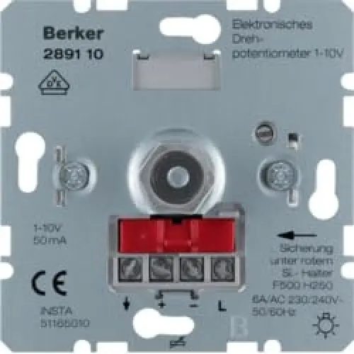 Produktbild: Berker 289110 Elektronische Drehpotentiometer 1-10V 4011334255765