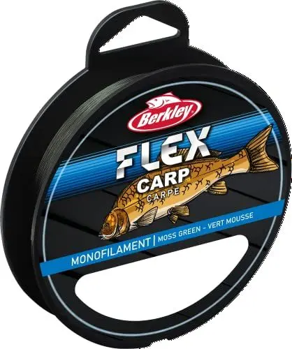 Produktbild: Berkley Flex SS monofile Karpfenschnur – stark, wenig Drall, leicht zu knoten, abriebfest, sinkend – perfekt für den Karpfenangler!, moosgrün