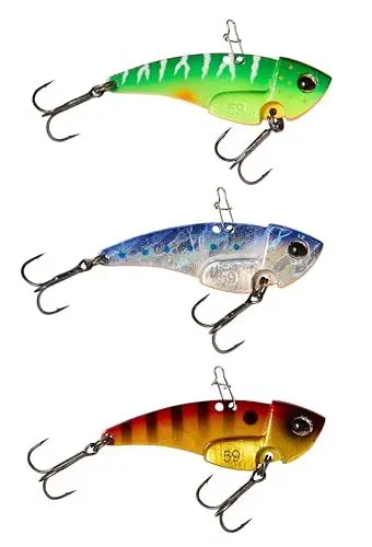 Produktbild: Berkley Power Blade Metallköder 3er Pack - Ideal für Köderangler, die auf Barsch, Hecht, Zander, Döbel, Forelle und mehr fischen - EIN feiner Köder, der Bisse bringt, 18g, 59mm