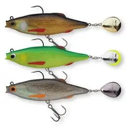 Produktbild: Berkley Pulse Realistic Roach Flash – Angelköder aus weichem Gummi mit Spinnerblattschwanz und rasiermesserscharfen Haken. Spinnköder zum Angeln auf Barsch, Zander und Hecht.