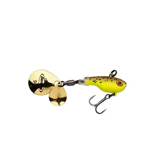Produktbild: Berkley Pulse Spintail Perch Barsch Angelköder, 5cm | 5 g, Brown Chartreuse