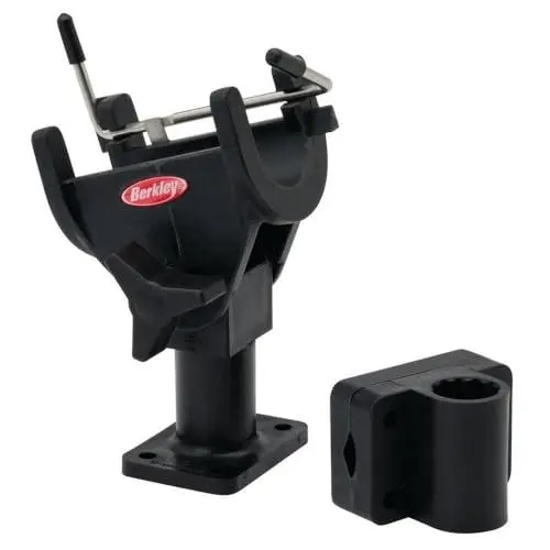 Produktbild: Berkley Quick-Set Boat Rutenhalter, Boots-rutenhalter Mit Klappsicherung, Schwarz