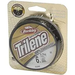 Produktbild: Berkley Trilene 100% Fluorocarbon Leader Angelschnur, 12.6kg | 27lb| 55yd | 50m