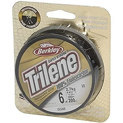 Produktbild: Berkley Trilene 100% Fluorocarbon Leader Angelschnur, 12.6kg | 27lb| 55yd | 50m