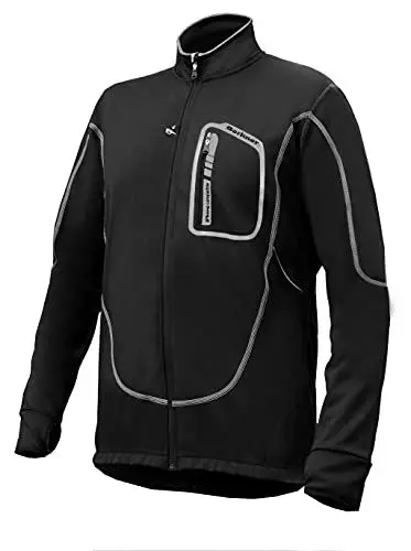 Produktbild: BERKNER Jacob Radjacke, Fahrradjacke, Radlerjacke schwarz-grau bis 5XL Übergröße, Gr. XXL