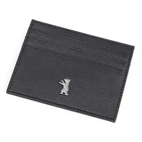 Produktbild: Berliner Bags Premium Kartenetui Hugo aus Leder, Slim Kreditkartenetui mit RFID-Schutz und Geschenkbox, für Herren und Damen - Schwarz