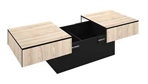 Produktbild: BERLIOZ CREATIONS Amelie Couchtisch, aus Esche/in Schwarz, 113 x 60 x 40 cm, 100 Prozent französische Herstellung