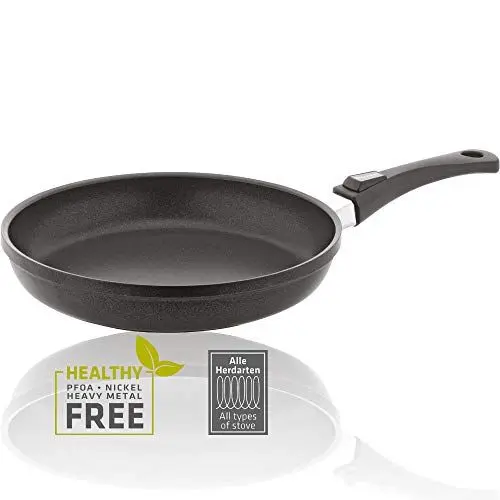 Produktbild: Berndes 031115 Vario Click Induction Aluguss Bratpfanne antihaft mit abnehmbarem Griff 24 cm, Schwarz