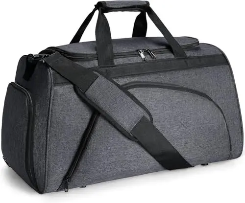 Produktbild: BERTASCHE Sporttasche Herren,Trainingstasche mit Schuhfach & Nassfach, Reisetasche 50L FÜR Sport, Fitnessstudio, Gym, Sauna, Weekender, Schwimm, Damen