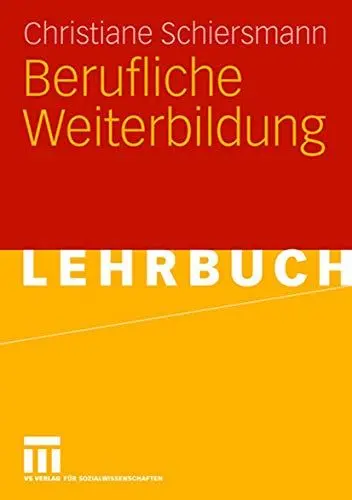 Produktbild: Berufliche Weiterbildung: Lehrbuch
