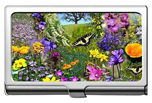 Produktbild: BerufsVisitenkartenhalter, Blumen-Frühlings-Blumen-Mischblumen-Kreditkarte-Identifikations-Kasten/Halter/Karten-Kasten