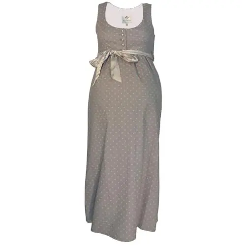 Produktbild: Berwin & Wolff Umstandsdirndl Hochzeitsdirndl Karin in Grau - Schwangerschaftsdirndl 3. bis 9. Monat, Größe:40, Farbe:Grau