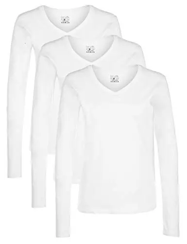 Produktbild: Berydale Damen Bd160 Langarmshirt, Weiß, S EU
