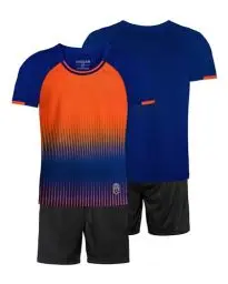 Produktbild: besbomig Jungen Fussball Uniform Trikots Set Kind Team Ausbildung Wettbewerb Sportbekleidung - Kurze Ärmel T-Shirt & Shorts Soccer Uniforms Trainingsanzug für Basketball Sport