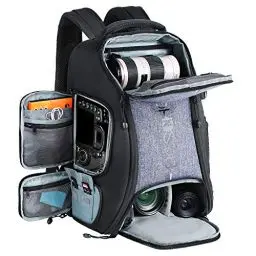 Produktbild: Beschoi Kamerarucksack wasserdicht Fotorucksack für Canon Nikon Sony Spiegelreflexkameras, Drohne, Objektiv, Laptop, Stativ und Zubehör 24 Liter