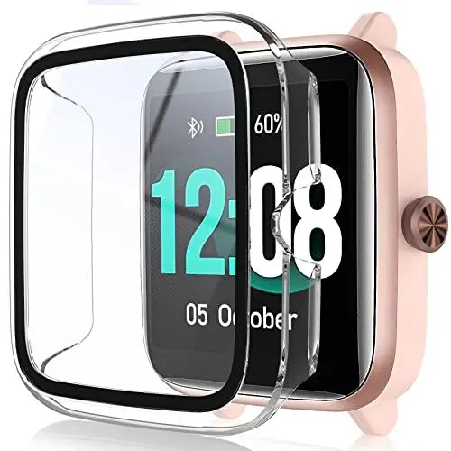 Produktbild: BESINPO 1 Stück Hülle kompatibel mit Fitpolo ID205L Veryfitpro mit Displayschutz Gehäuse, Stoßfest Schutzhülle Schutz Kratzfest Case für Veryfitpro Fitpolo ID205L/ID205G/GRV FC1 1.3