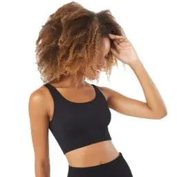 Produktbild: BeSinz Bequemes und Stilvolles Bauchfreies Crop Top für Damen - Sportlich-eleganter Shaped Fit BH ohne Bügel, mit Rundhalsausschnitt und Stretch-Material für Optimalen Halt