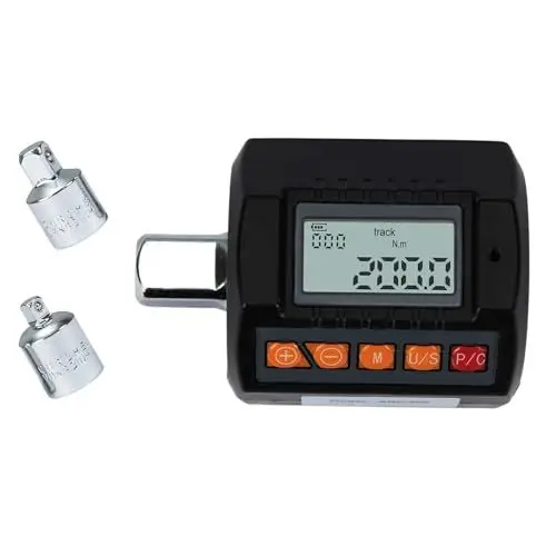 Produktbild: Beslands Digitaler Drehmomentadapter Großer Bildschirm Digitalanzeige Drehmomentmesser Einstellbare Drehmoment Meter Professionelle (6-200nm-1/2)