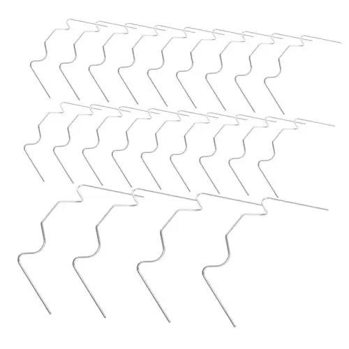 Produktbild: BESPORTBLE 100stücke Gewächshaus Scheibe Befestigung Clips w Draht Clips Für Glasscheiben Hohlkammerplatten Gewächshäuser