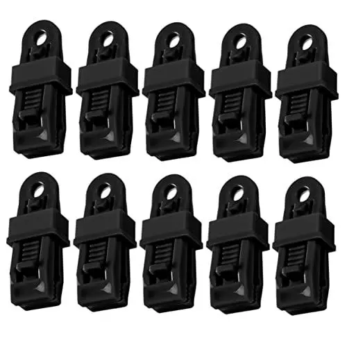 Produktbild: BESPORTBLE 10St Sicherungsclip Windseilclips für Markisen strapazierfähige Zeltclips Tipi Zelt zum Campen Zelte Camping-Clips Planenklammern Fallenclips groß Windseilschnalle Nylon-Kunststoff