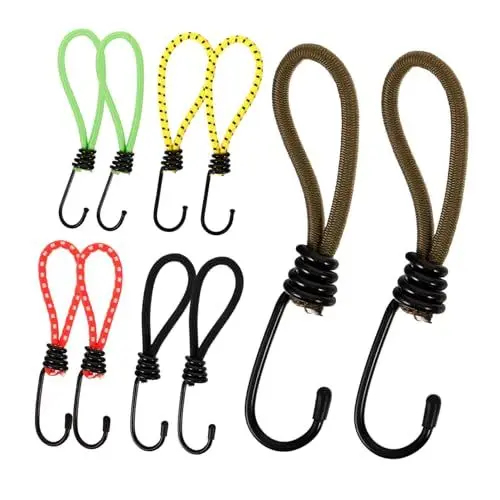Produktbild: BESPORTBLE 10St Zubehör für Outdoor-Zelte gummiseil Zeltringe Zeltplane Sonnenschutznetz Zeltheringe Camping Zelt Fixator Zeltzubehör Befestigungshaken für Zelt Bindehaken Polyester